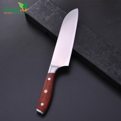 7 Inch Santoku knife Wholesale Custom Logo Japan VG10 Damascus With Curing of wood Handle