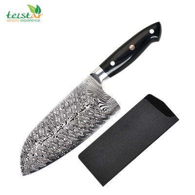 7inch chefs Knife Professional Chinese Kitchen Cleaver Slicer Knives With Laser Pattern Blade with 1pcs MOQ RTS Products